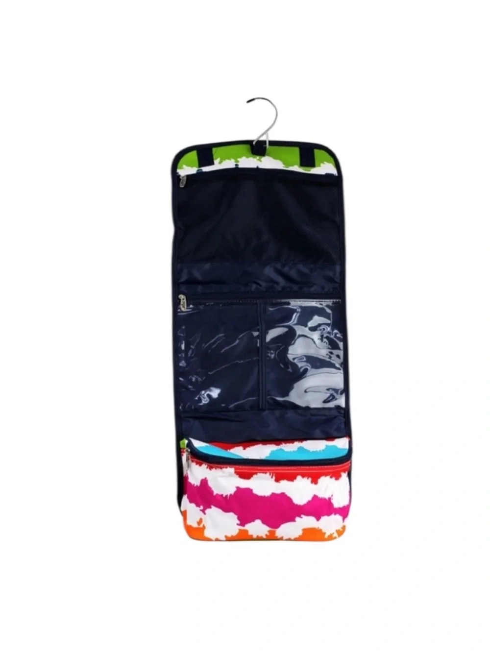 Multicolor Hanging Cosmetic Travel Organizer Roll-Up Toiletry Bag
